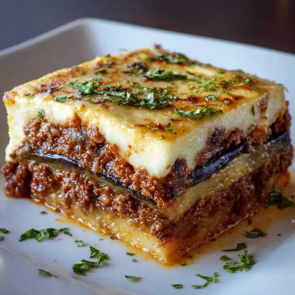 Classic Greek Eggplant Moussaka Recipe - Recipe Image