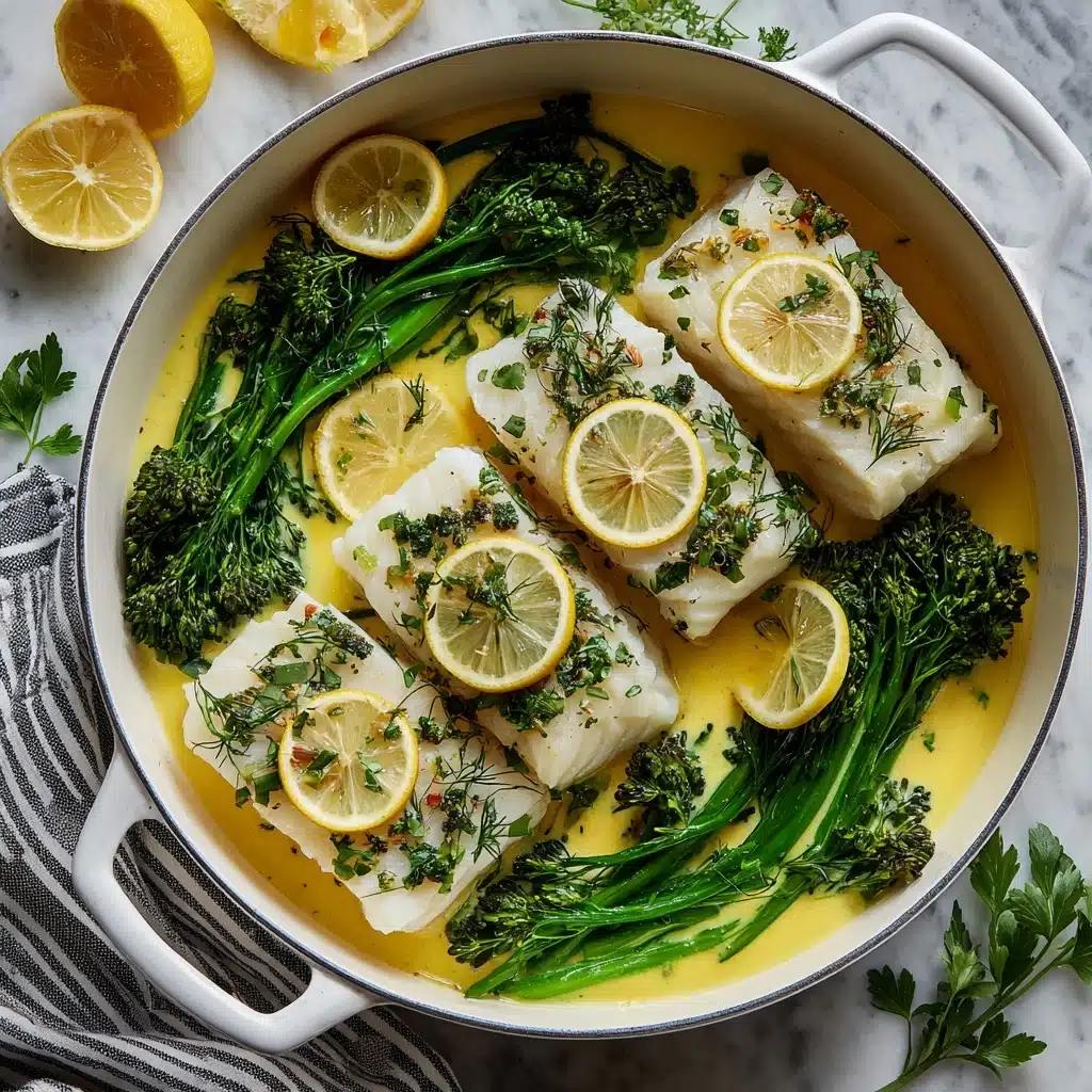 Baked Cod with Lemon Garlic Butter Recipe - Recipe Image