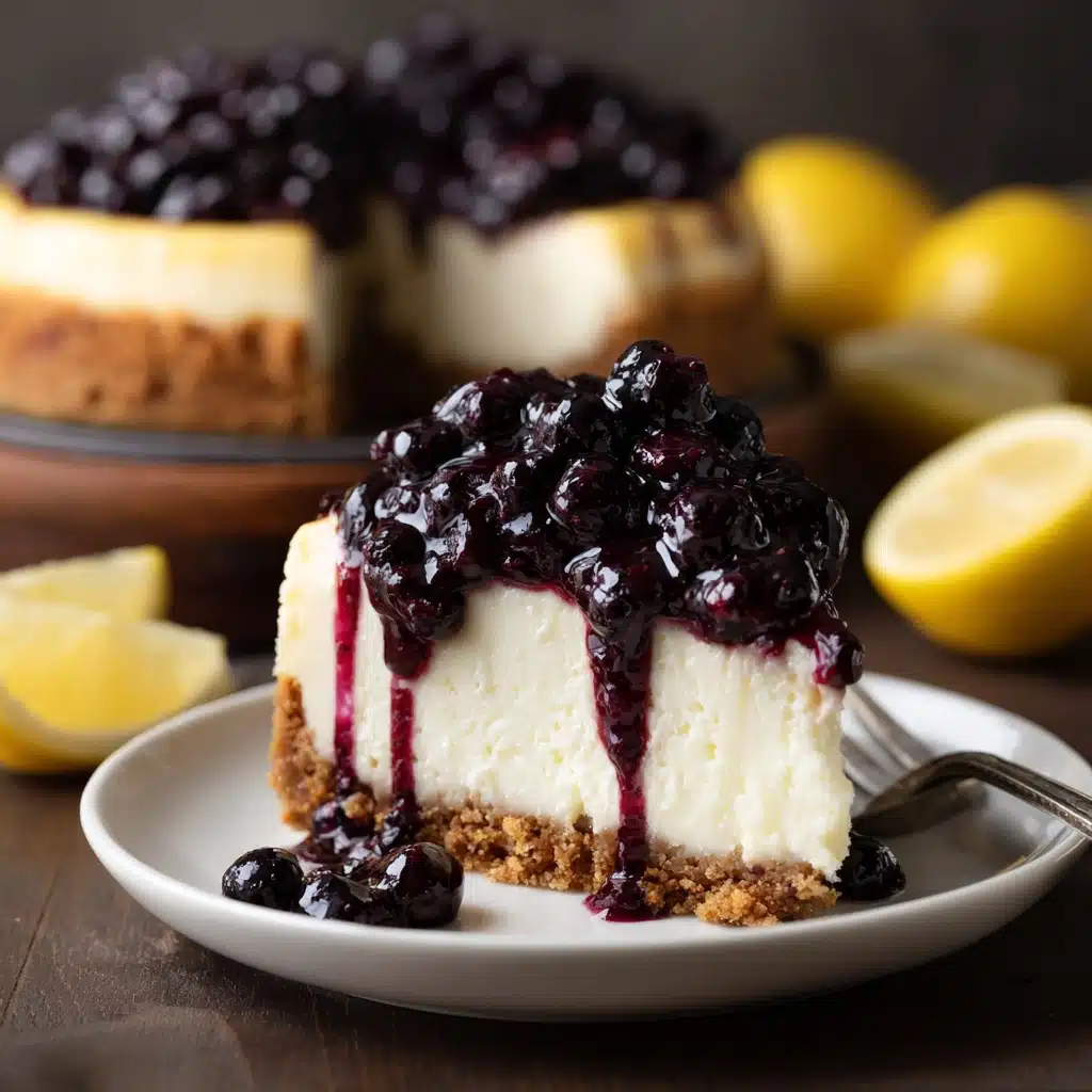 Lemon Blueberry Cheesecake Recipe - Recipe Image