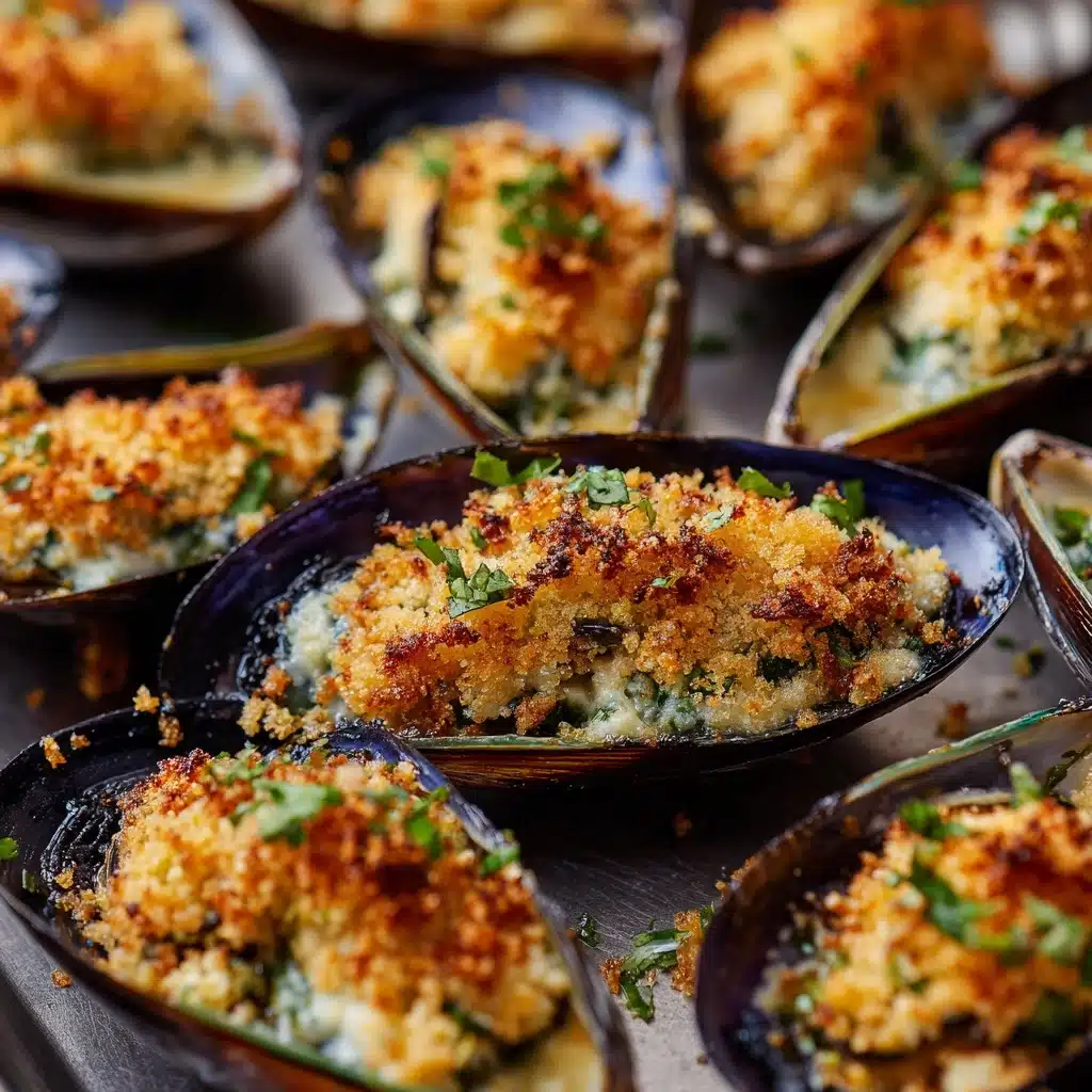 Stuffed Baked Mussels (Baked Tahong) Recipe - Recipe Image