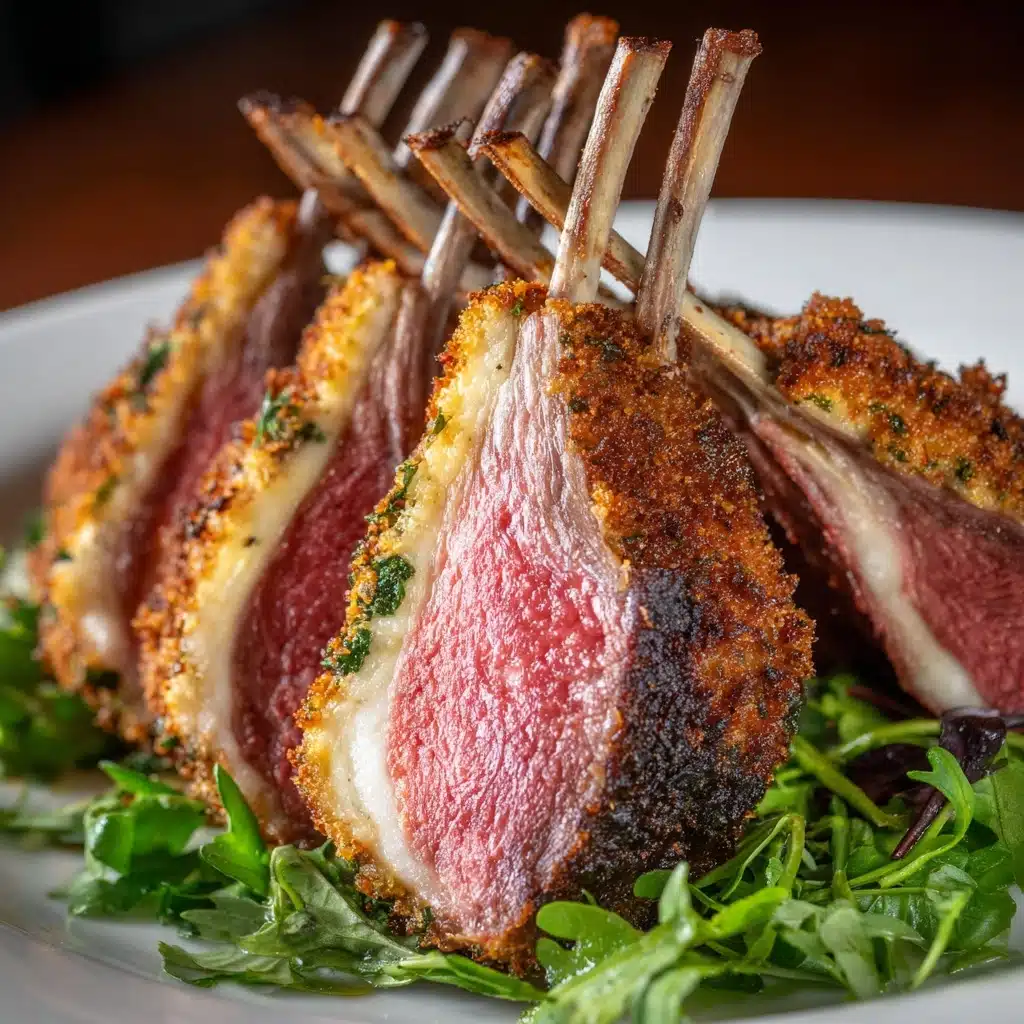 Herb-Crusted Rack of Lamb with Garlic and Rosemary Recipe - Recipe Image