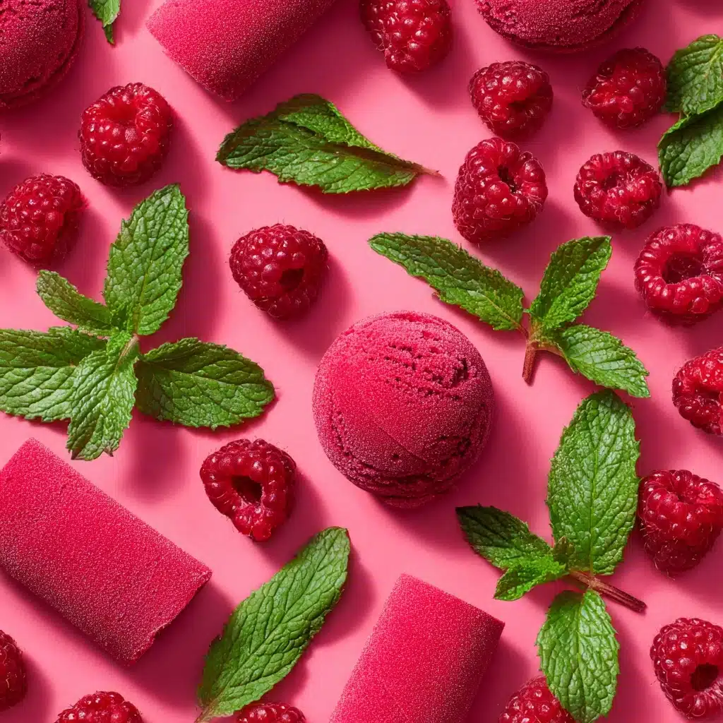 Raspberry Sorbet with Fresh Mint Recipe