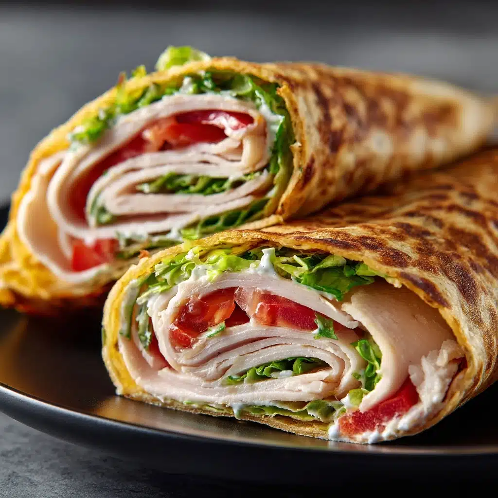 Turkey Ranch Club Wraps Recipe - Recipe Image