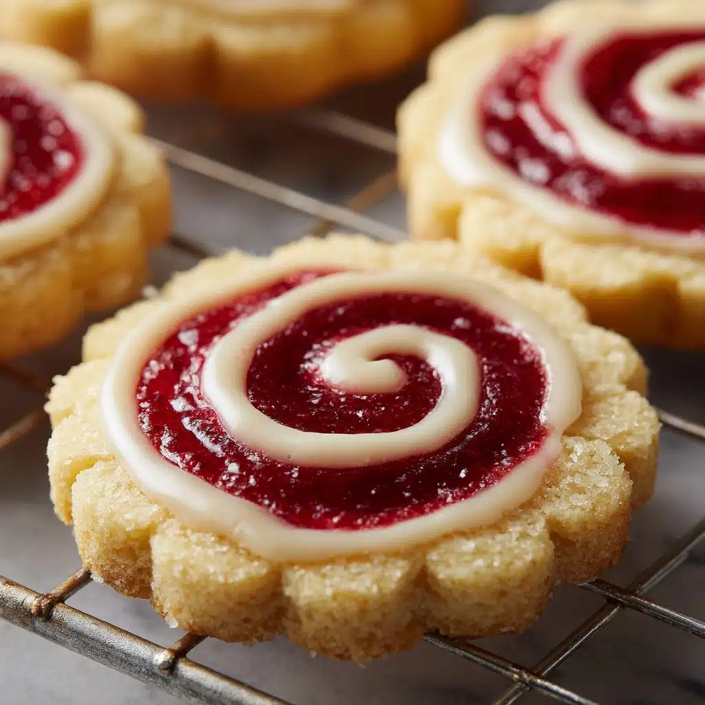 Raspberry Swirl Shortbread Cookies Recipe