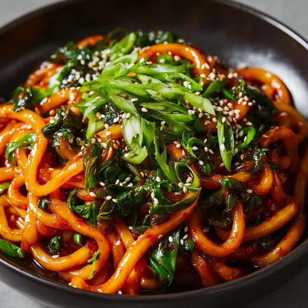 Easy Kimchi Noodles Recipe - Recipe Image