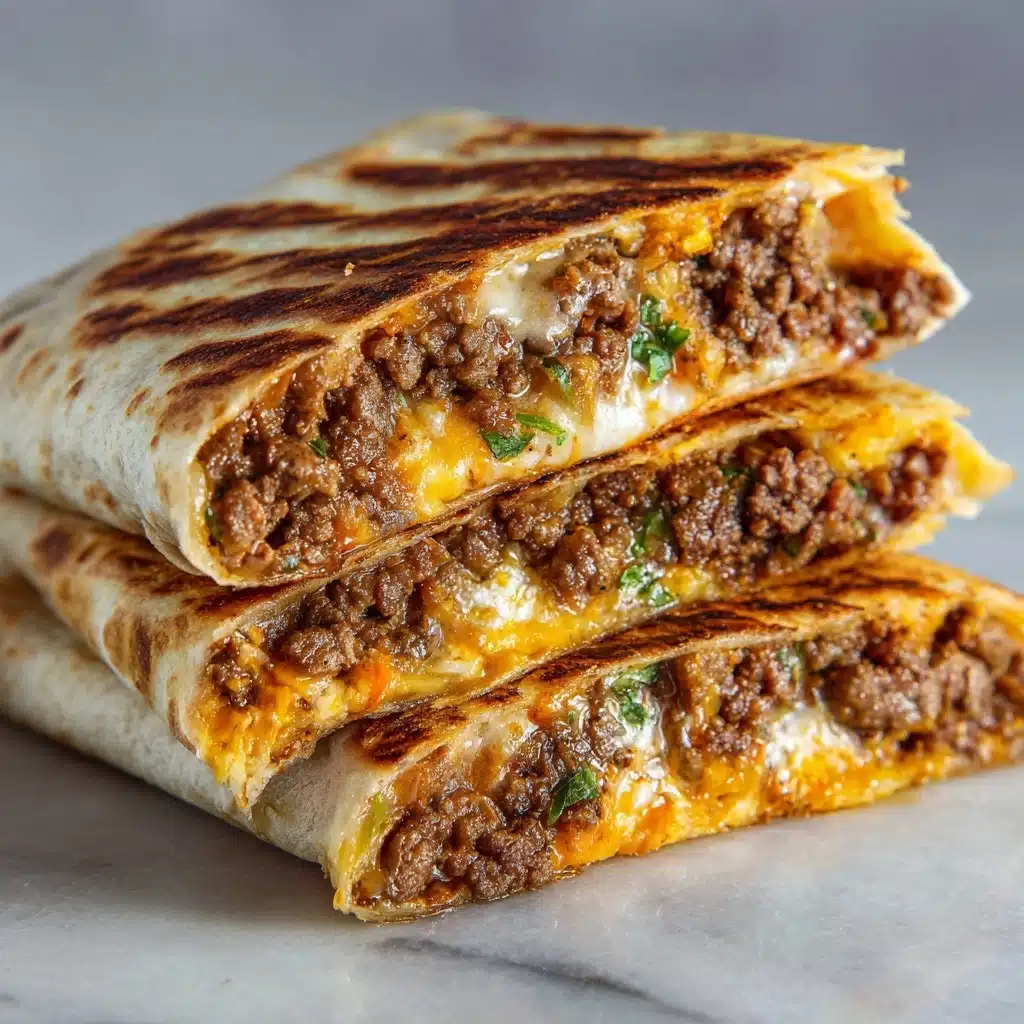 Cheesy Beef Burritos with Crispy Fries Recipe - Recipe Image