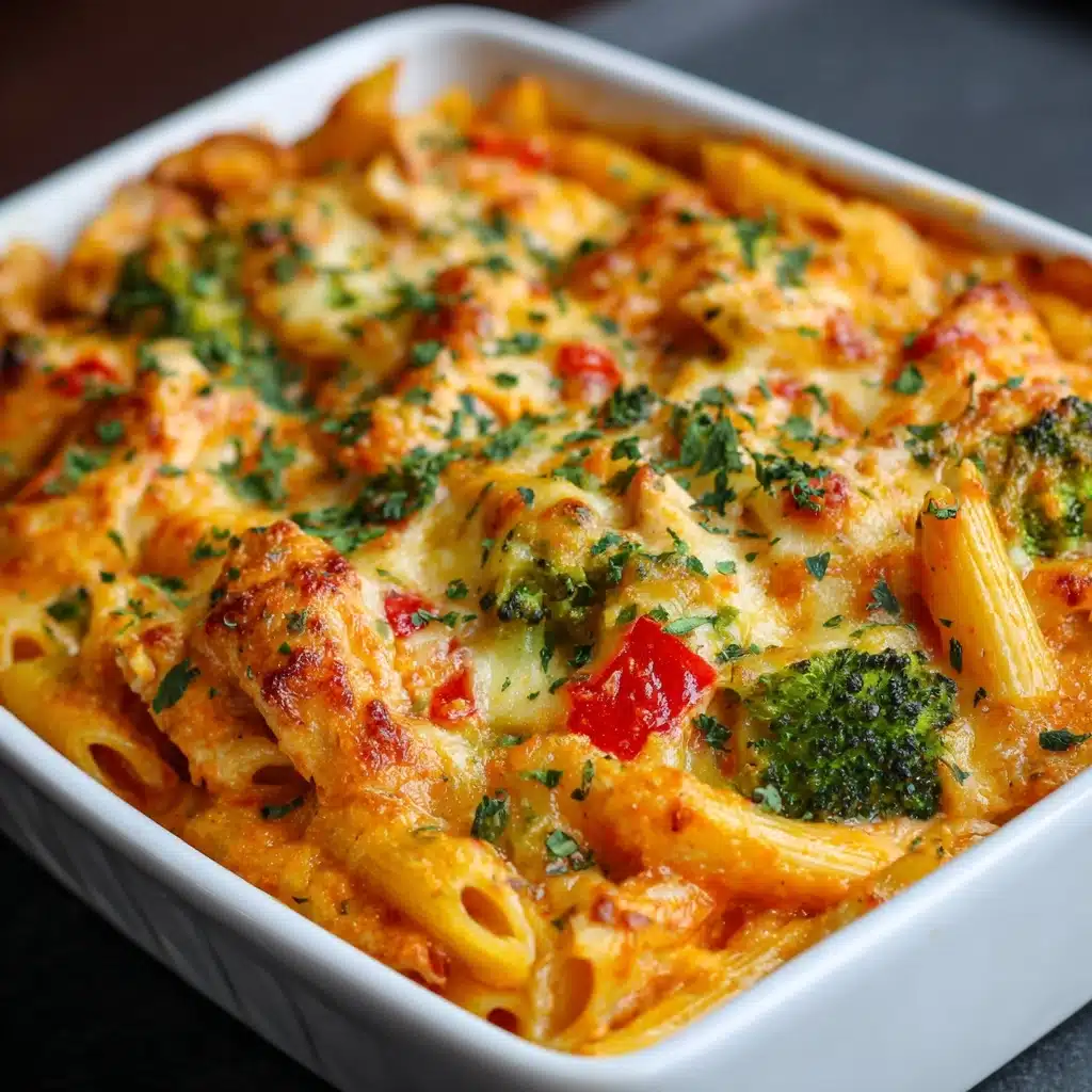 Cajun Cream Cheese Chicken Pasta Bake Recipe - Recipe Image