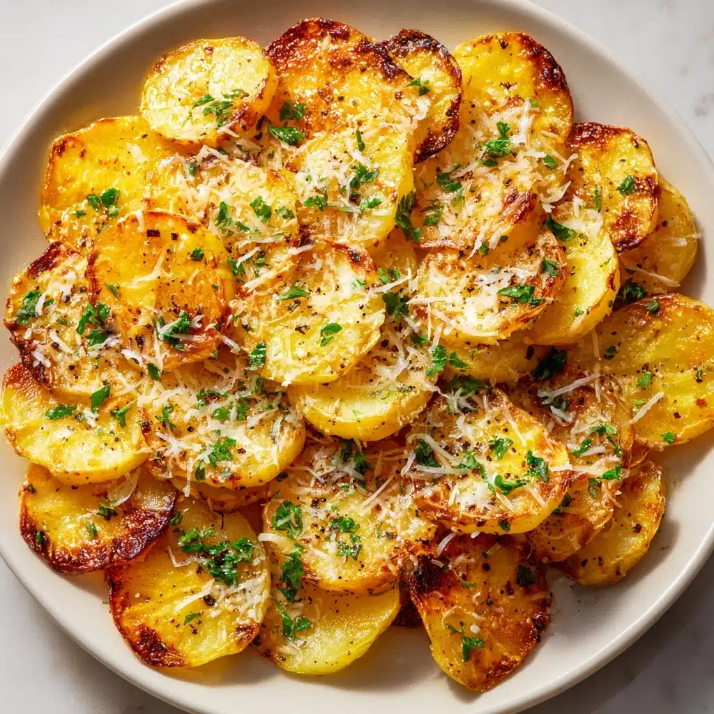 Parmesan Smashed Potatoes with Garlic Dip Recipe - Recipe Image