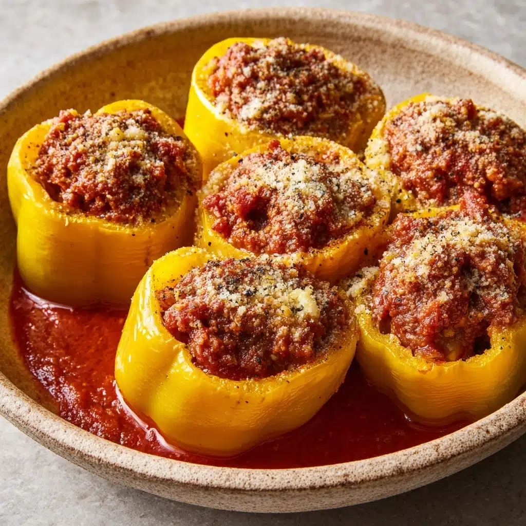 Stuffed Banana Peppers in Savory Tomato Sauce Recipe