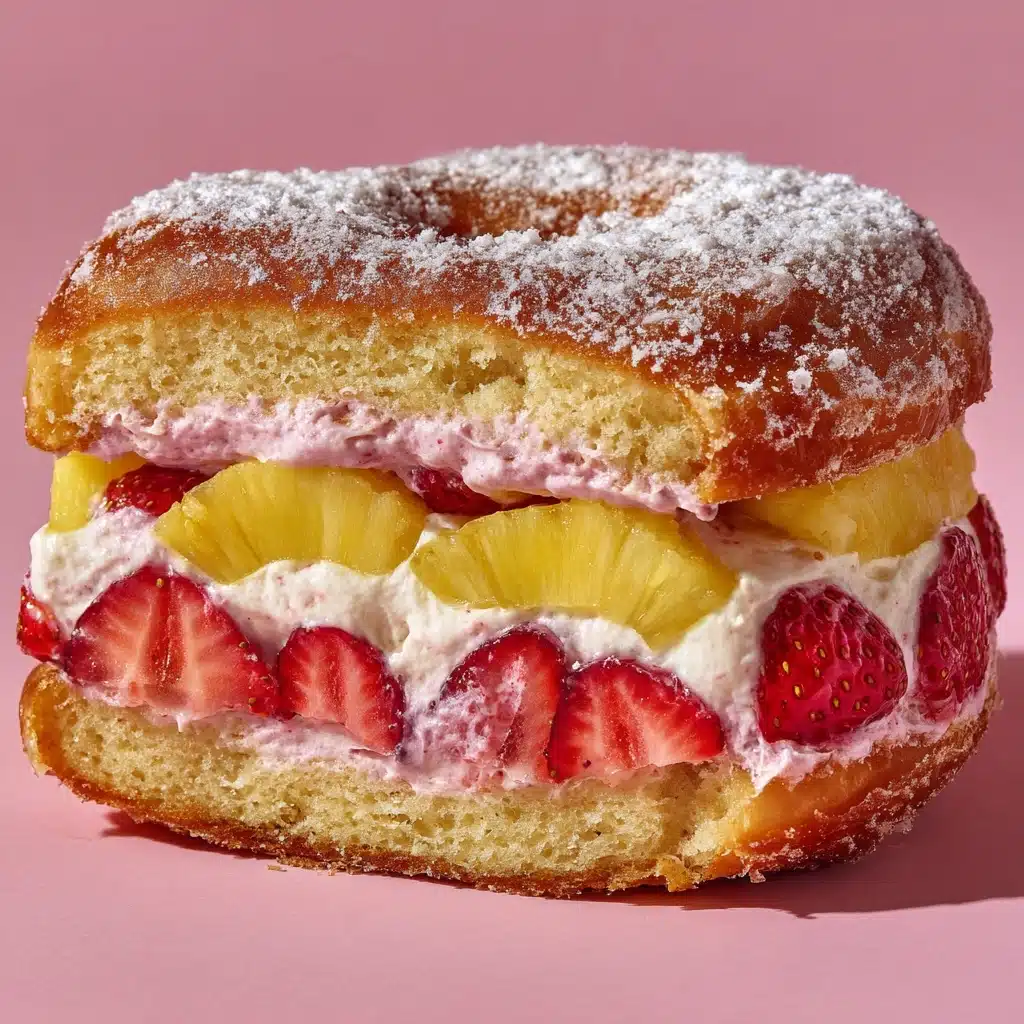 Strawberry and Cream Cheese Pineapple Bun Recipe - Recipe Image