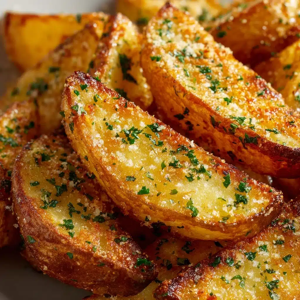 Baked Garlic Parmesan Potato Wedges: An Amazing Ultimate Recipe - Recipe Image