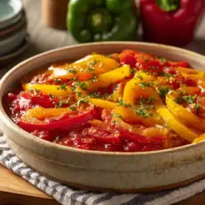Peperonata – Italian Stewed Peppers Recipe