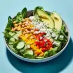 Chopped Salad with Chickpeas, Feta, and Avocado Recipe