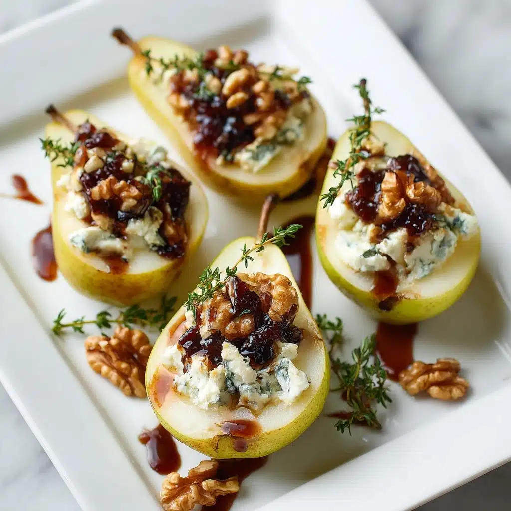 Elegant Blue Cheese Stuffed Pears Recipe - Recipe Image