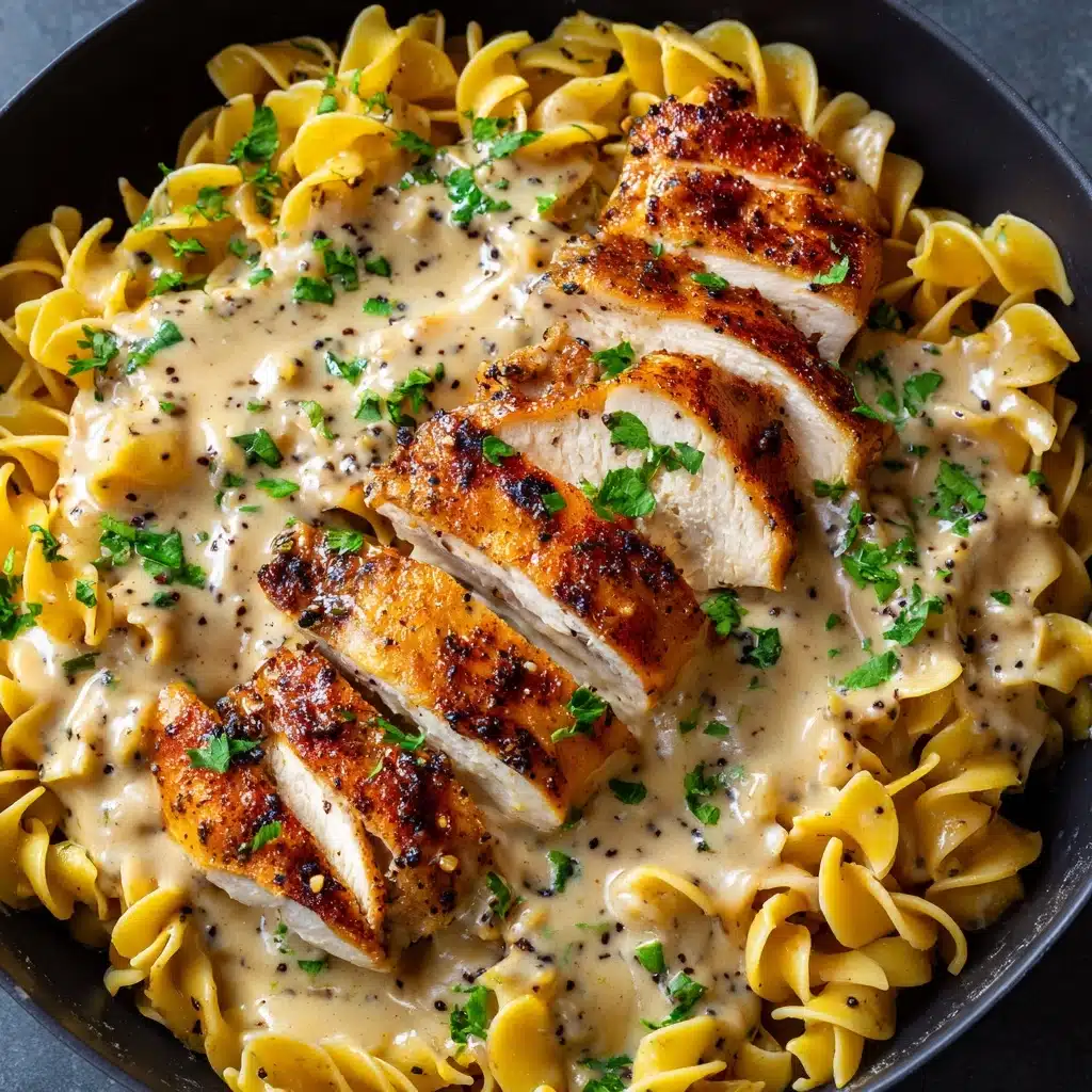 One-Pan Chicken with Buttered Noodles Recipe - Recipe Image