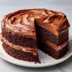 Homemade Chocolate Cake with Chocolate Frosting Recipe
