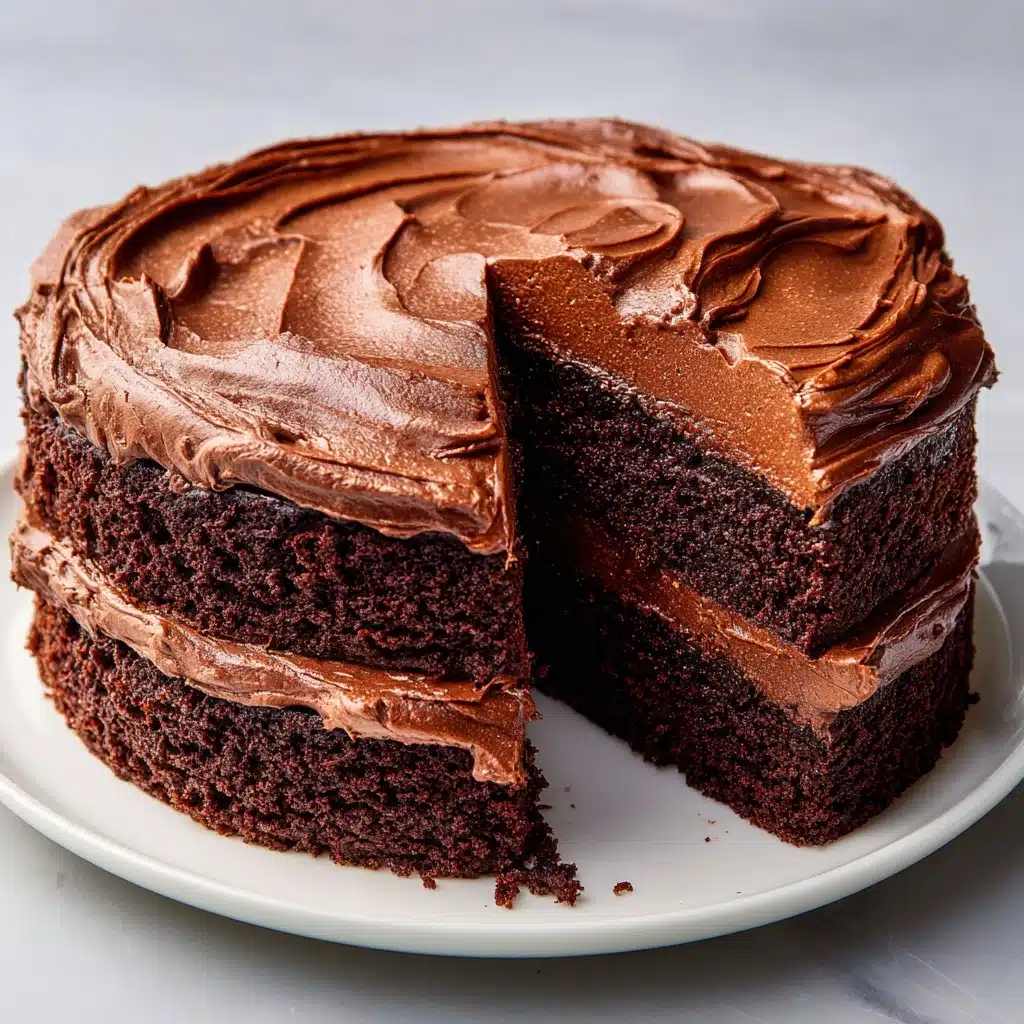 Homemade Chocolate Cake with Chocolate Frosting Recipe - Recipe Image