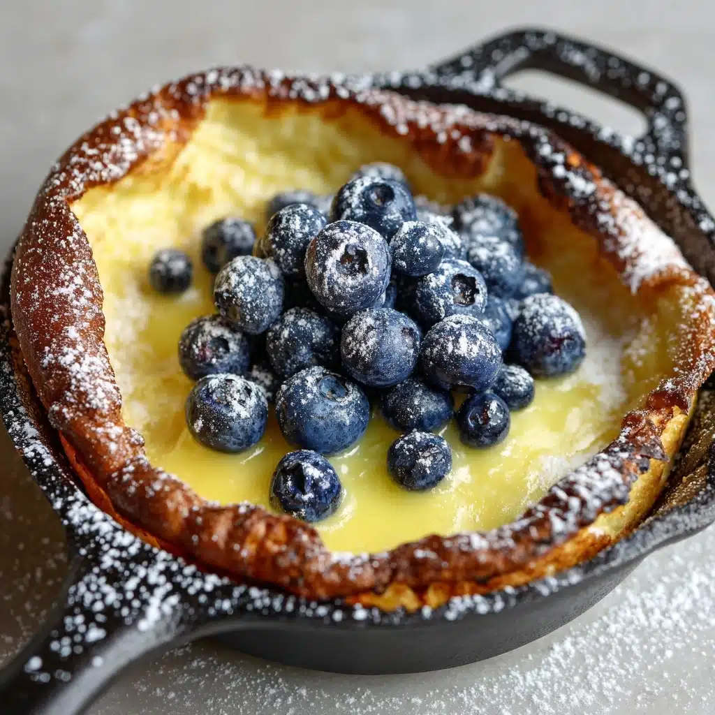 Dutch Babies with Lemon Curd and Blueberries Recipe - Recipe Image