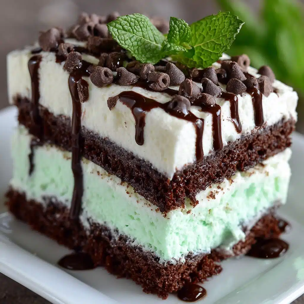 Mint Chocolate Poke Cake Recipe