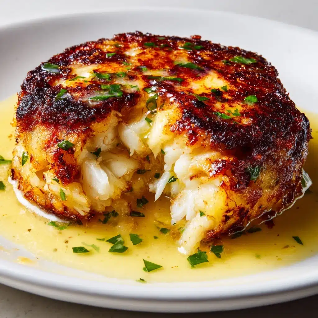 Cheddar Bay Crab Cakes with Lemon Butter Drizzle Recipe - Recipe Image