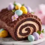 Easter Chocolate Log Cake Recipe