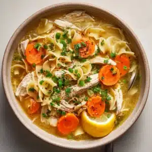 Greek Lemon Chicken Soup for a Zesty Comforting Meal Recipe