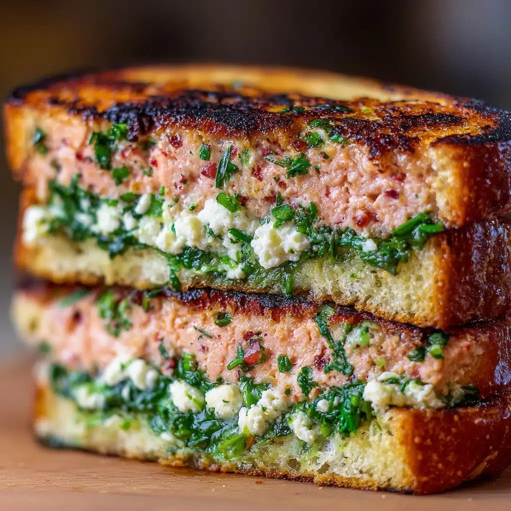 Spinach Feta Salmon Burgers Recipe - Recipe Image