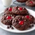Chocolate and Cherry Lovers Cookies Recipe