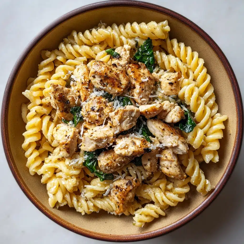 Crockpot Garlic Parmesan Chicken Pasta Recipe