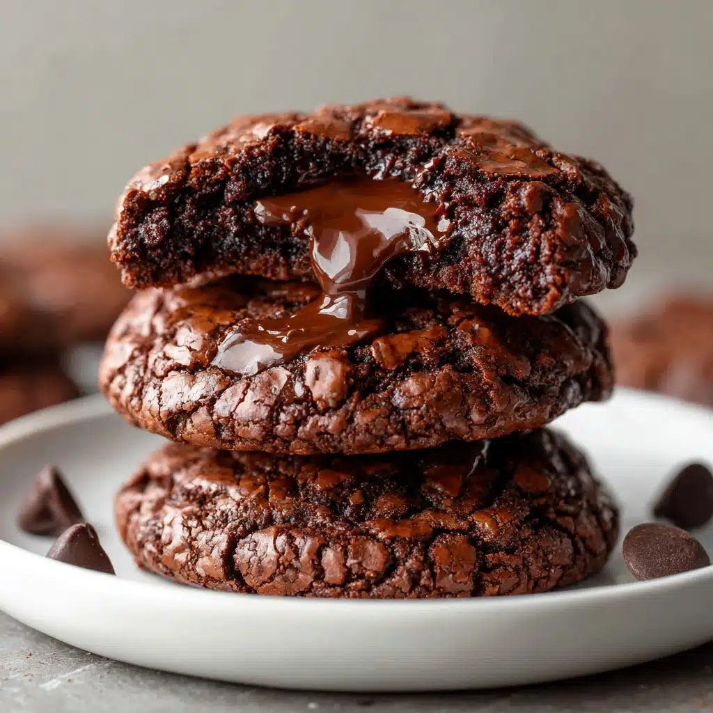 Fudgy Chocolate Brownie Cookies Recipe - Recipe Image