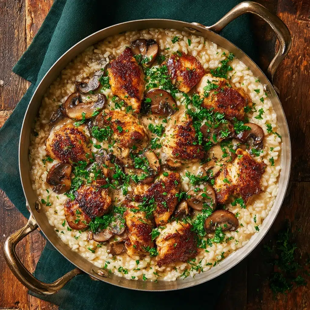 Creamy Mushroom Chicken and Rice Recipe