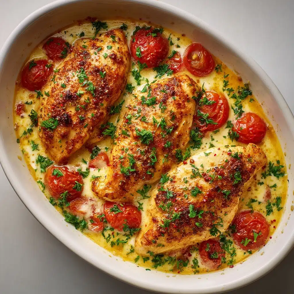 Baked Tuscan Chicken Breasts Recipe - Recipe Image