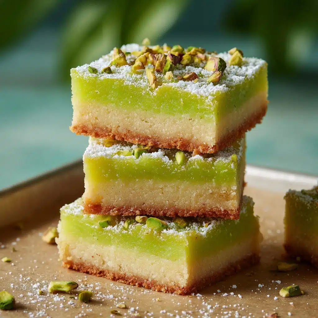 Pistachio Pudding Sugar Cookie Bars Recipe - Recipe Image