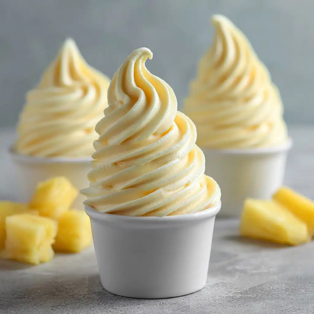 Homemade Pineapple Soft Serve Ice Cream Recipe