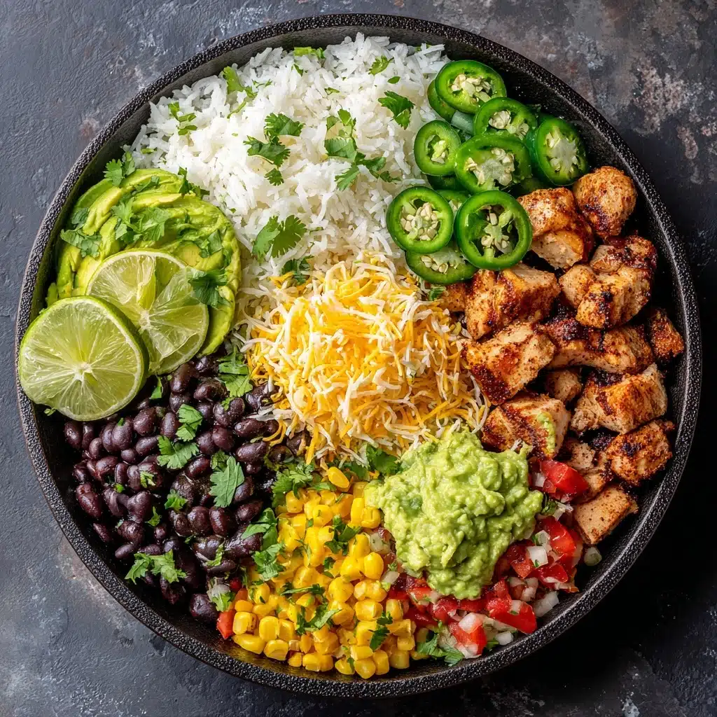 One Pan Chicken Burrito Bowl Recipe