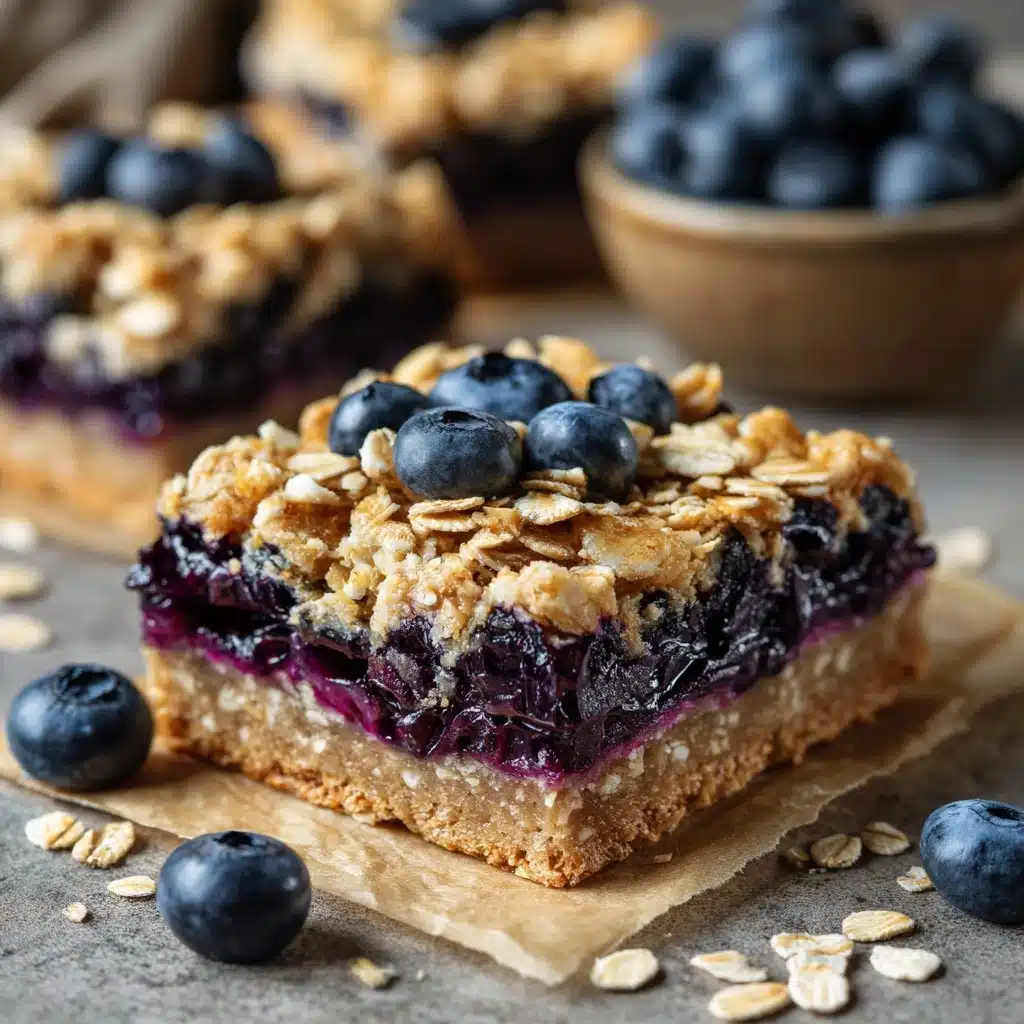 Blueberry Oatmeal Breakfast Bars Recipe - Recipe Image