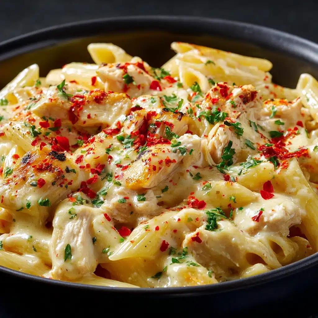 Buffalo Chicken Alfredo Penne Recipe - Recipe Image