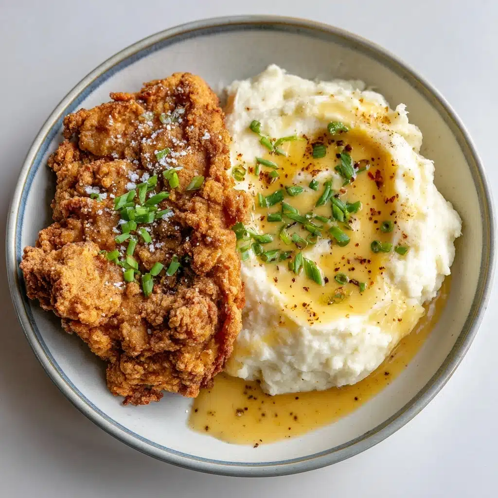 Fried Chicken and Mashed Potatoes Recipe - Recipe Image