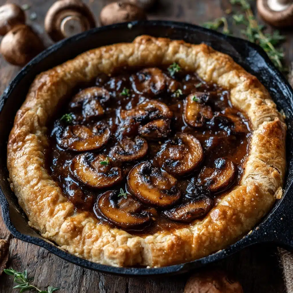 Creamy Mushroom Pot Pie with Flaky Crust Recipe - Recipe Image