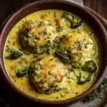 One Pot Broccoli Cheddar and Dumplings Recipe