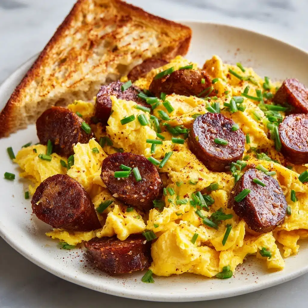 Scrambled Eggs with Polish Kielbasa Recipe - Recipe Image