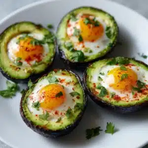 Air Fryer Avocado Eggs Recipe