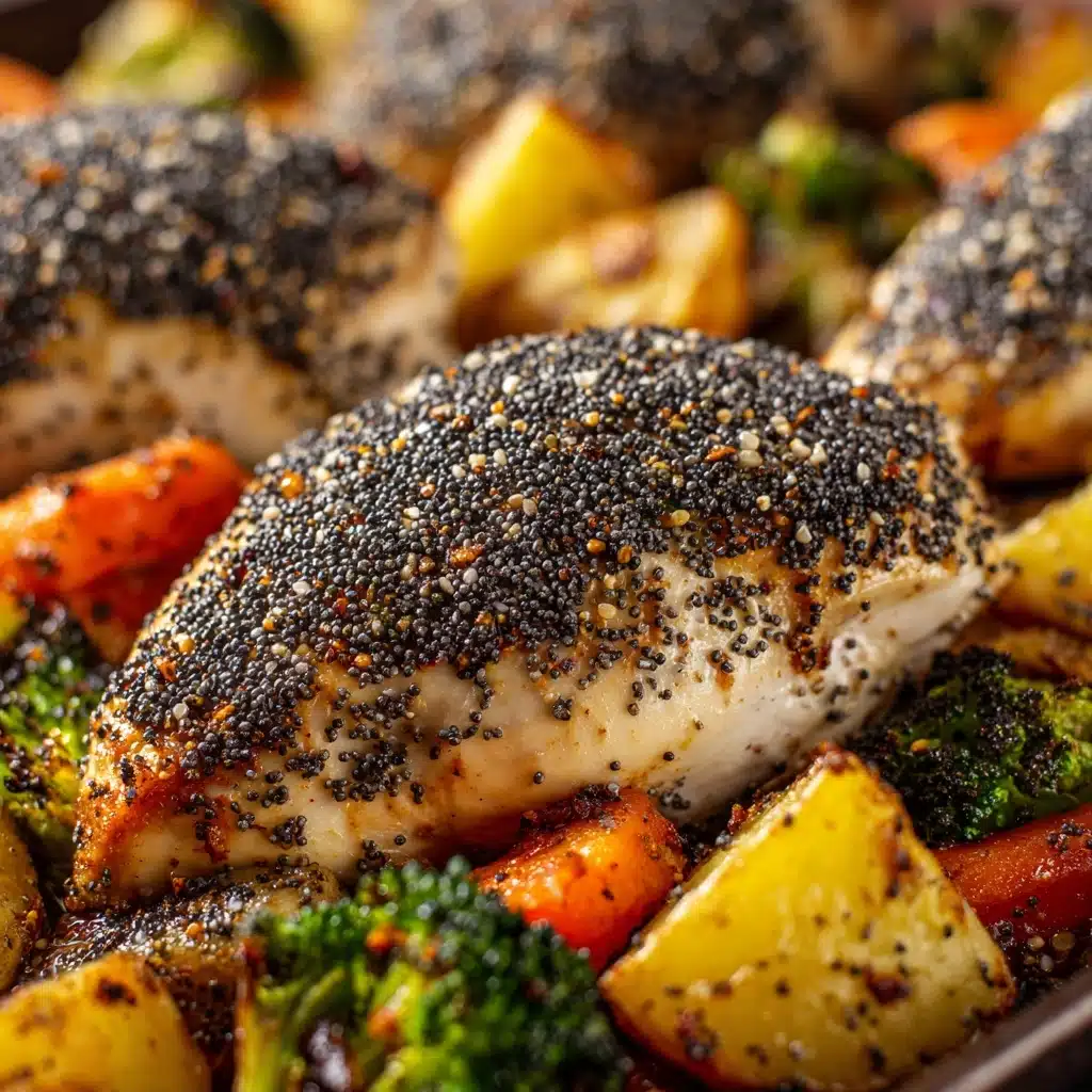 Bagel Chicken with Roasted Veggies Recipe - Recipe Image