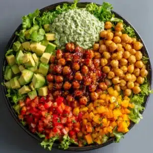 BBQ Chickpea Salad with Avocado Ranch Recipe