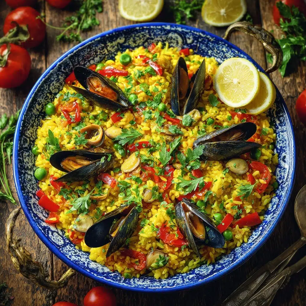 Vegetable Paella with Saffron Rice Recipe - Recipe Image