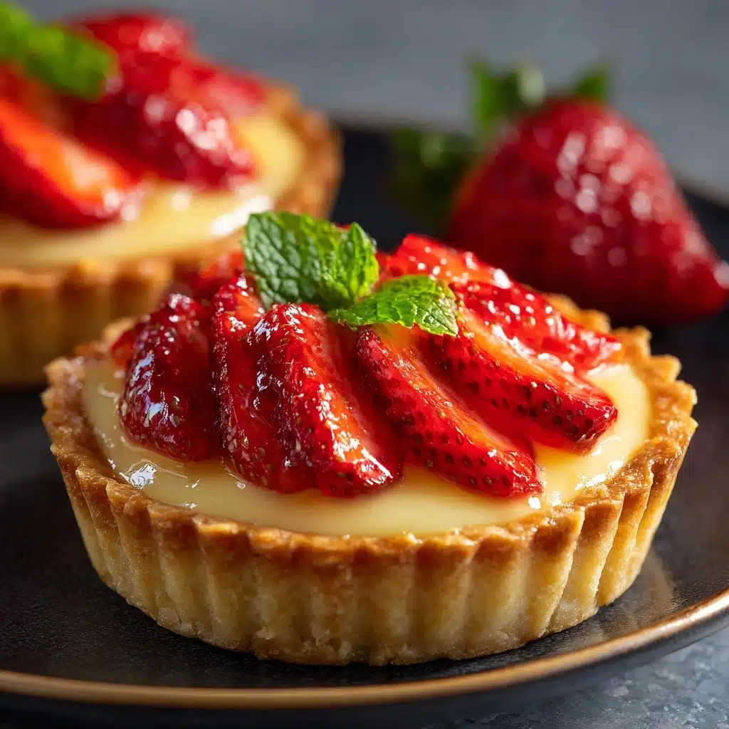 Strawberry Honey Custard Tarts with Lemon Curd Recipe