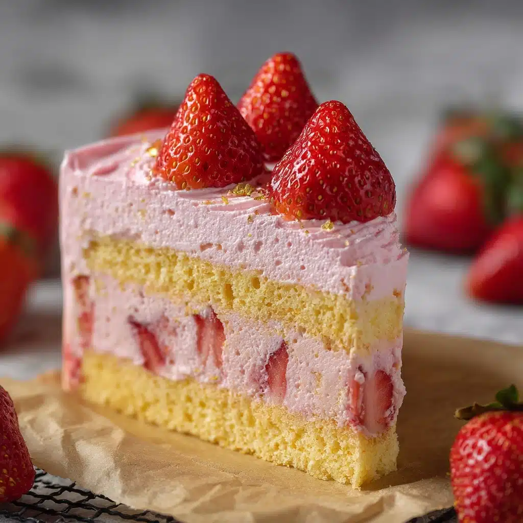 Strawberry Mousse Cake Recipe - Recipe Image
