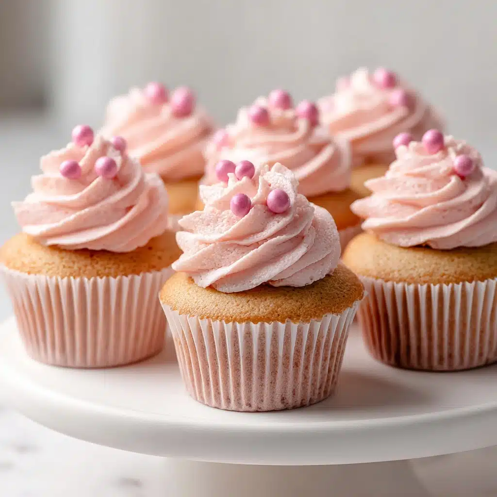 Pink Buttercream Cupcakes Recipe - Recipe Image