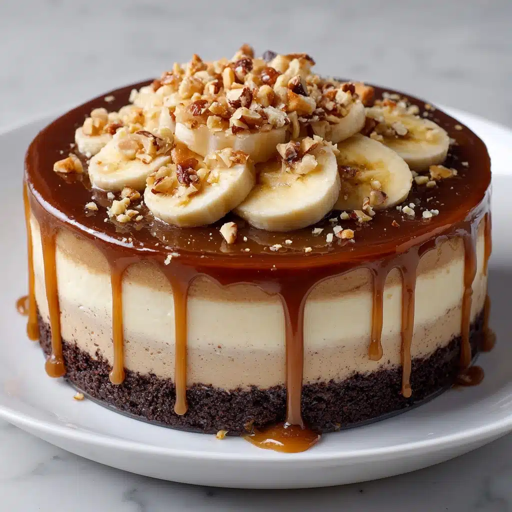 Banana Caramel Nut Cheesecake Recipe - Recipe Image