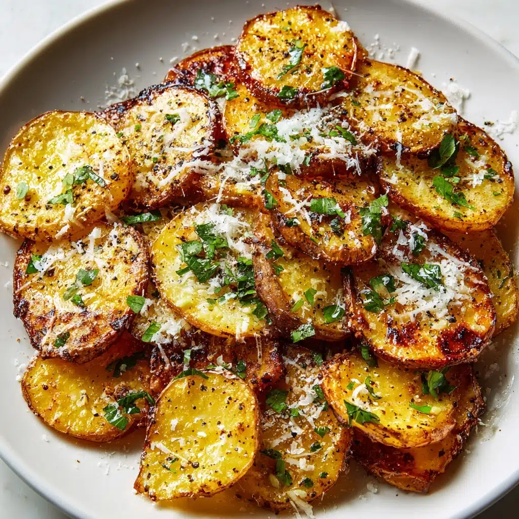 Parmesan Smashed Potatoes with Garlic Dip Recipe - Recipe Image